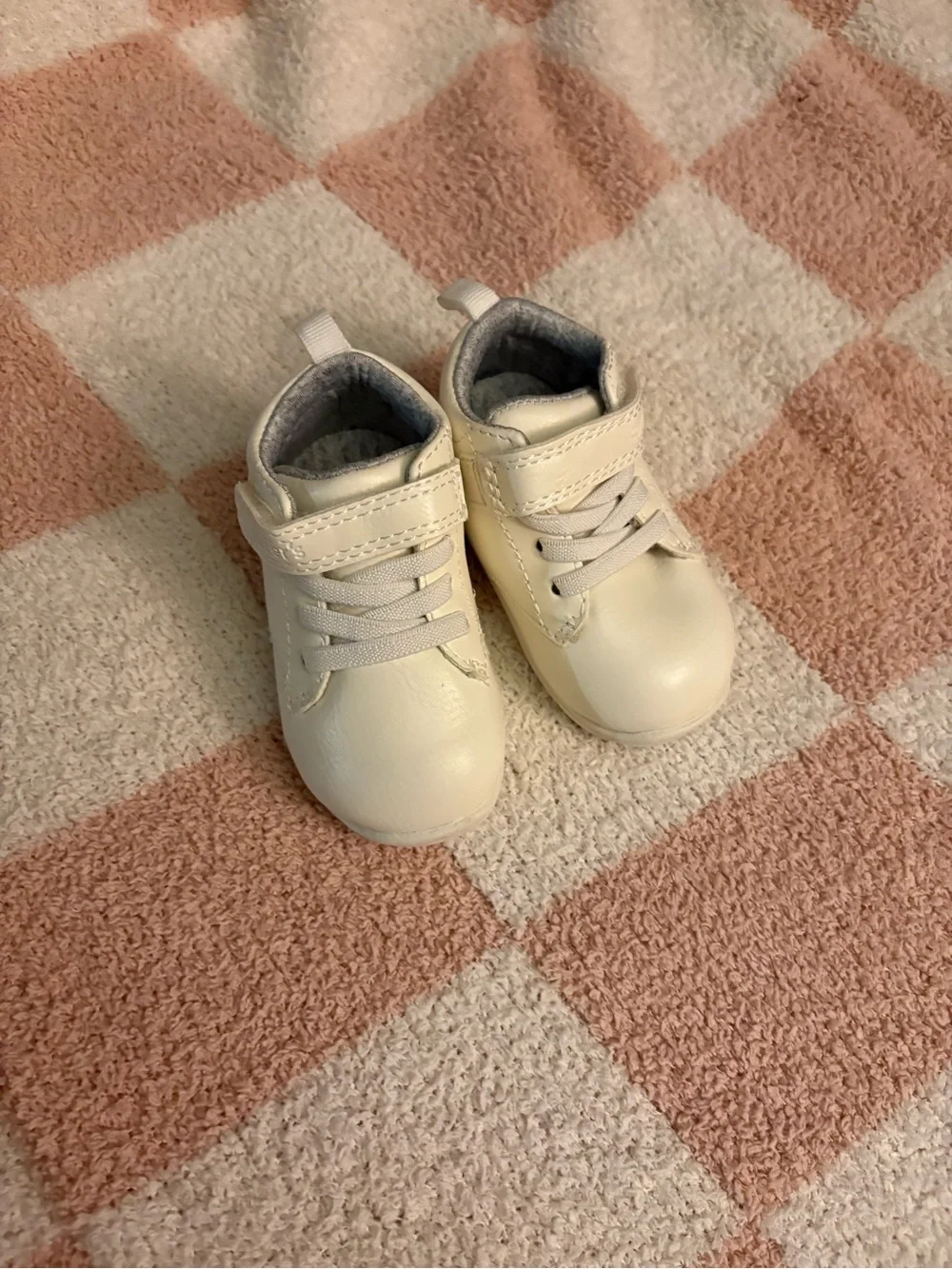 Carter's Cream Baby Hook-and-Loop Casual Sneakers